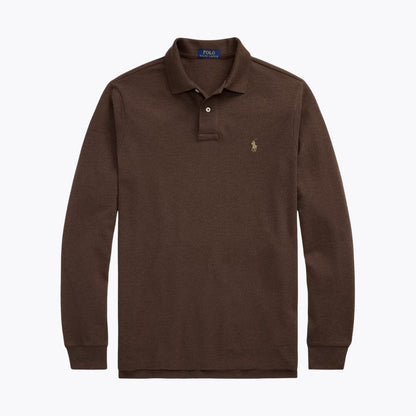 R.L Mesh Langarm-Polohemd